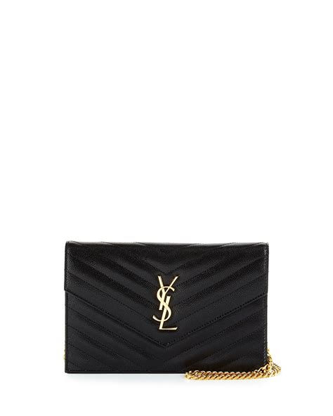 kate monogram ysl shiny quilted wallet on chain|WALLETS ON CHAIN .